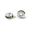 Brass Grade A Rhinestone Spacer Beads RSB034NF-10-3