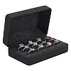 Rectangle PU Leather Rings Storage Boxes with Velvet Inside AJEW-WH0166-14-1
