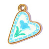 Printed 304 Stainless Steel with Enamel Pendants SA-OY002-67G-02-1