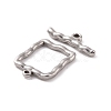 Non-Tarnish 304 Stainless Steel Toggle Clasps STAS-A067-03P-2