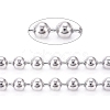 304 Stainless Steel Ball Chains CHS-F009-01G-P-1