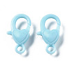 Opaque Acrylic Lobster Claw Clasps X-SACR-T358-06-4