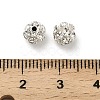 6mm Brass Crystal Rhinestone Beads KK-S519-01A-02S-3