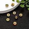 Brass Rhinestone Spacer Beads RB-A014-Z6mm-G-2