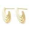 Rack Plating Brass Stud Earrings EJEW-C079-12G-1