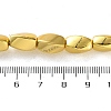 Electroplated Synthetic Non-magnetic Hematite Beads Strands G-P545-G03-8x12mm-5