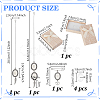 2Pcs 2 Styles Wing Alloy Pendant Decorations with Oval Tray HJEW-GA00049-02-2