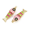 Brass Enamel Pendants KK-L241-23G-03-2