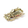 Beetles Enamel Pin with Rhinestone JEWB-P016-06AG-02-4