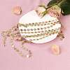 2M Brass Enamel Flower Link Chains CHC-SZ0001-35-7