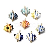 Ocean Themed Hand Painted Ceramic Porcelain Pendants PR-CBA0027-05G-1