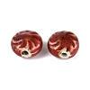 Windmill Spiral Pattern Vintage Handmade Porcelain Beads PORC-N013-19-04-2