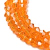 Transparent Electroplate Glass Beads Strands EGLA-A039-T6mm-B23-3
