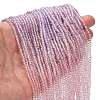 Transparent Painted Glass Beads Strands DGLA-A034-T1mm-A05-2