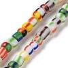 Opaque Handmade Lampwork Beads Strands LAMP-H061-04-1