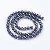 Electroplate Glass Bead Strands EGLA-R040-10mm-M-2