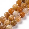 Natural Topaz Jade Beads Strands G-G990-F14-1