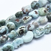 Natural Larimar Bead Strands X-G-E483-47-1