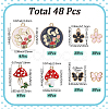 Alloy Enamel Pendants FIND-SC0016-07-2