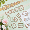 WADORN 20Pcs 5 Style Alloy Buckle Clasps FIND-WR0006-86-4