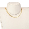 Star Brass Link Chain Necklaces NJEW-JN02949-4