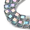 Electroplate Glass Beads Strands EGLA-H108-01A-FR01-3