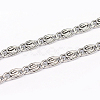 Tarnish Resistant 304 Stainless Steel Lumachina Chains CHS-L001-128-0.8mm-1