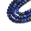 Dyed Natural Lapis Lazuli Beads Strands G-K376-B05-02-4