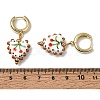 Brass Hoop Dangle Earrings KK-CBA8324-26G-03-5