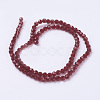 Faceted(32 Facets) Round Glass Beads Strands X-EGLA-J042-4mm-20-2