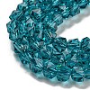 Electroplate Glass Beads Strands GLAA-Q105-02-11-3