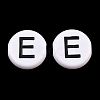 Opaque White Acrylic European Beads AC-CBA3BDD-01E-1