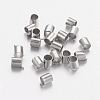 Brass Crimp Beads KK-L021-P-1