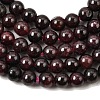 Natural Garnet Gemstone Bead Strands X-G-R263-4mm-3