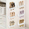 6Pcss Plastic Slipper Racks for Bathroom ODIS-WH0030-331B-4