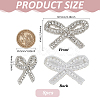 8pcs Glass Rhinestone Iron on/Sew on Patches DIY-FG0007-65-2