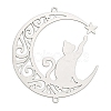 201 Stainless Steel Laser Cut Connector Charms STAS-Z116-06P-1