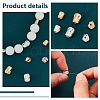 24Pcs 6 Styles Rack Plating Brass Spacer Beads KK-PH0006-67-4
