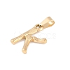 304 Stainless Steel Pendants STAS-F235-01G-K-2