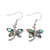 Rack Plating Brass Dangle Earrings for Women KK-CBA69D1-01P-01-4
