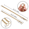 4Pcs 2 Styles Aluminum Chain Bag Strap AJEW-SZ0001-69-2