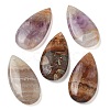 Natural Amethyst Lace Agate Pendants G-Z071-01-1