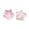 Transparent Spray Painted Glass Beads X1-GLAA-NH0003-01A-2