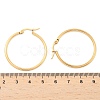 Ion Plating(IP) 304 Stainless Steel Hoop Earrings X-EJEW-N0016-11G-E-3