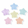 Transparent Frosted Acrylic  Beads FACR-N002-01A-4