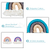 DICOSMETIC 18Pcs 9 Colors Polycotton(Polyester Cotton) Rainbow Wall Hanging FIND-DC0002-90-4