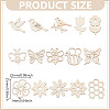150Pcs Unfinished Wood Cutouts DIY-GO0002-73-2