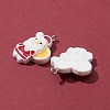 10Pcs 5 Styles Opaque Resin Pendants RESI-FS0001-29-3