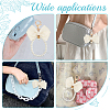 2Pcs 2 Styles Zinc Alloy with Plastic and Polyester Keychain KEYC-BBC0001-03-6