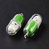 Translucent Plastic Pendants X-KY-L006-29D-4